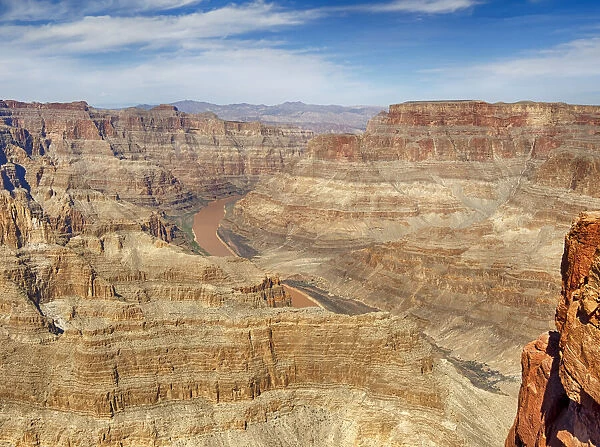 USA, Arizona. Grand Canyon West, view with the Colorado River