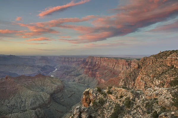 USA, Arizona. Sunset over Navajo Point, Grand Canyon National Park