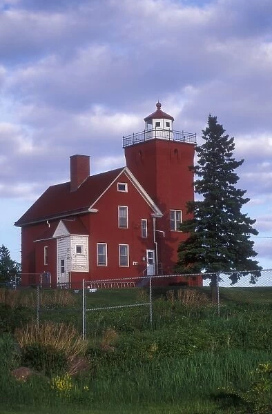 USA, Minnesota, Lake Superior Two Harbors Lighthouse