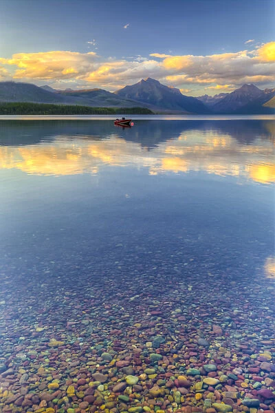 USA, Montana, Glacier National Park. Lake MacDonald landscape