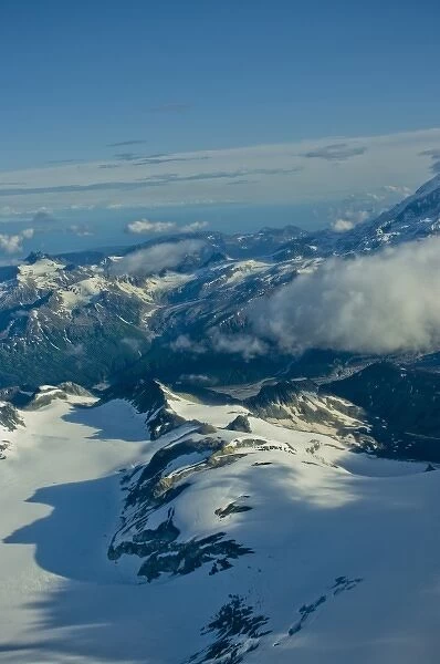 USA, Pacific Northwest, Alaska, Lake Clark National Park. Rugged Chigmit Mountains