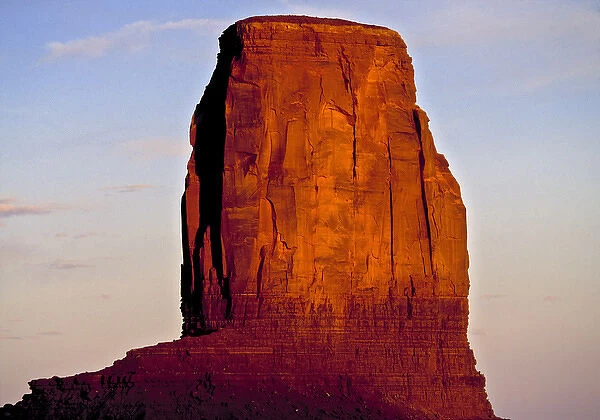 USA, Utah, Monument Valley. The Castle towers above the landscape of Monument Valley