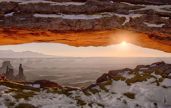 USA Utah Sunrise at Mesa Arch Canyonlands National Park Dawn