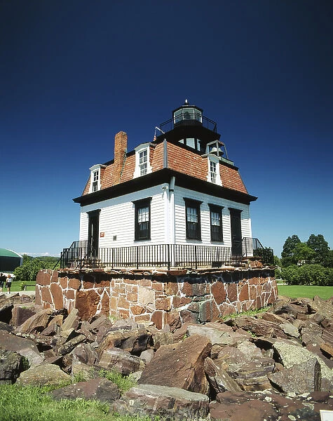 USA, Vermont, Shelburne, Lighthouse at Shelburne Museum