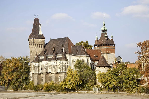 Vajdahunyad Castle in Budapest during fall, Hungary