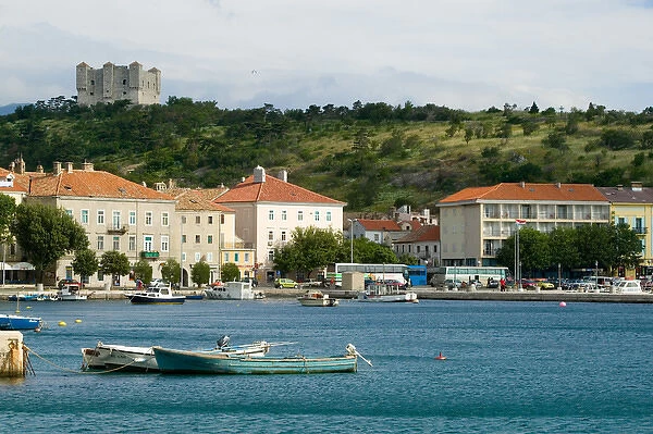 waterfront and Nehaj fortress, , senj, croatia, eastern europe. balkan, europe