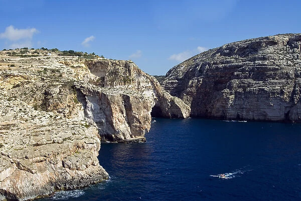 Wied Iz Zurrieq, Aerial View, Malta Island, Republic of Malta