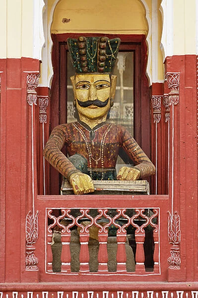 Wooden carving, Amber Fort, Jaipur, India