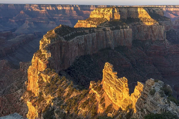 Wotans Throne at Cape Royal on the North Rim in Grand Canyon National Park, Arizona, USA