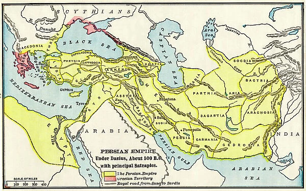 Persian Empire about 500 BC