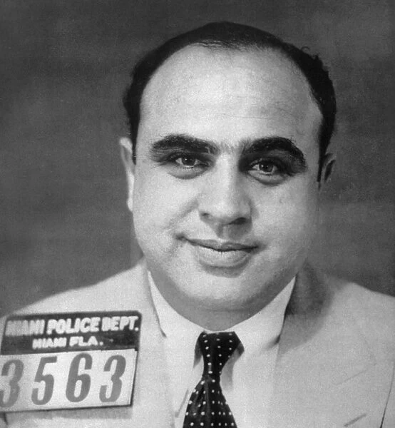 ALPHONSE CAPONE (1899-1947). American gangster. Photographed after having been arrested in Miami, Florida, c1930
