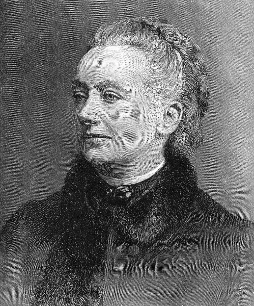 AMELIA A. B. EDWARDS (1831-1892). English novelist and Egyptologist. Wood engraving, 1888