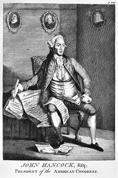American revolutionary politician. Line engraving, English, 1780