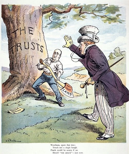 Anti-Trust Cartoon, 1904
