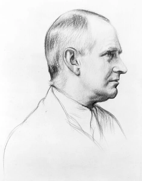 ARTHUR STANLEY EDDINGTON (1882-1944). English astronomer. Chalk drawing, 1928-1929