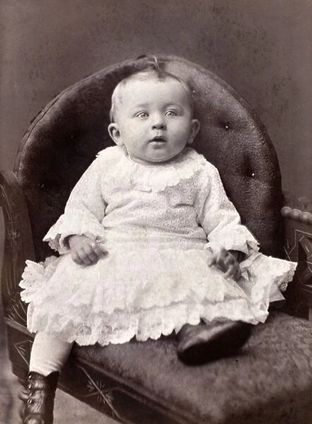 BABY. Cabinet photograph, late 19th century