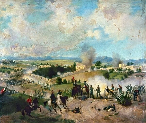 BATTLE OF MOLINO DEL REY. The Battle of Molino del Rey, Mexico, 8 September 1847