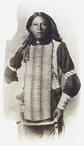 BENJAMIN MARROWBONE. Oglala Sioux man, from White Horse Creek, South Dakota. Photograph
