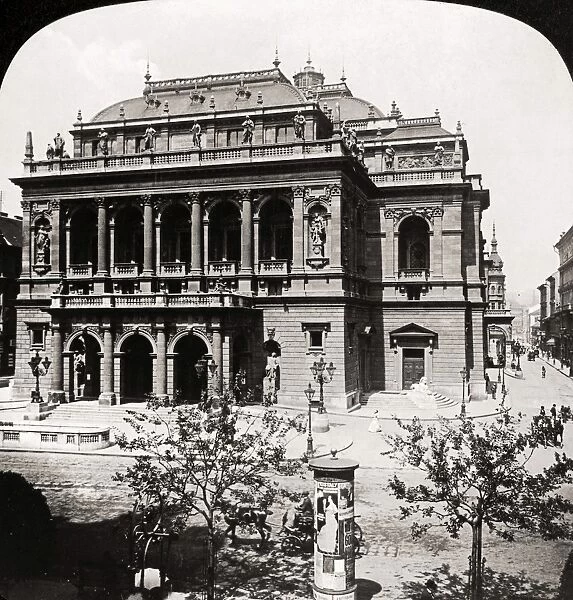 BUDAPEST: OPERA HOUSE. View of the Royal Opera House (later renamed the Hungarian