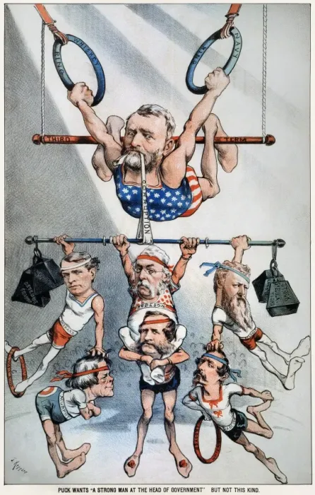 Framed Print : U.S. Grant Cartoon Print, 1880 Lithograph Framed Print : U.S. Grant Cartoon Print, 1880 Lithograph