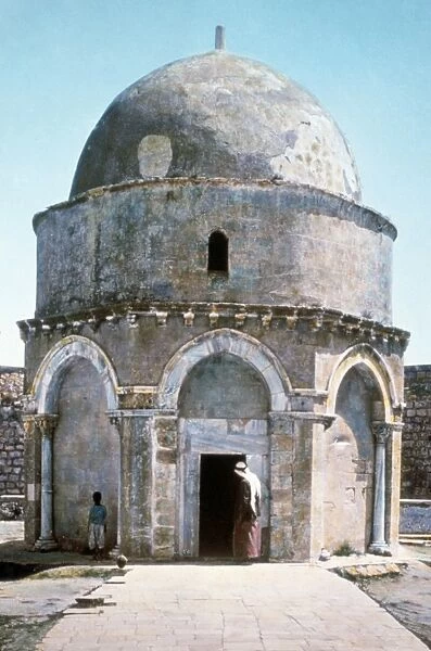 CHAPEL OF THE ASCENSION. The Chapel of the Ascension on Mount of Olives, Jersusalem