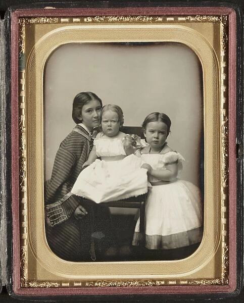 CHILDREN, c1860. Portrait of Gertrude Mercer Hubbard Grossman, Roberta Wolcott Hubbard Bell