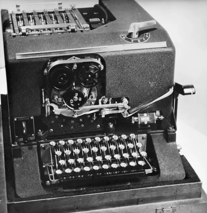 Framed Print : Print of the SIGABA cipher machine Framed Print : Print of the SIGABA cipher machine