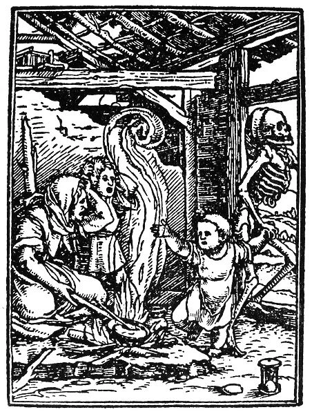 DANCE OF DEATH, 1538. Death and the Young Child