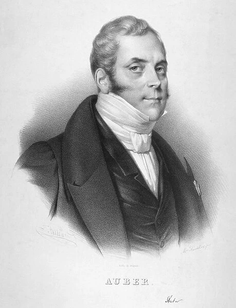 DANIEL AUBER (1792-1871). Daniel Francois Esprit Auber. French composer. Lithograph