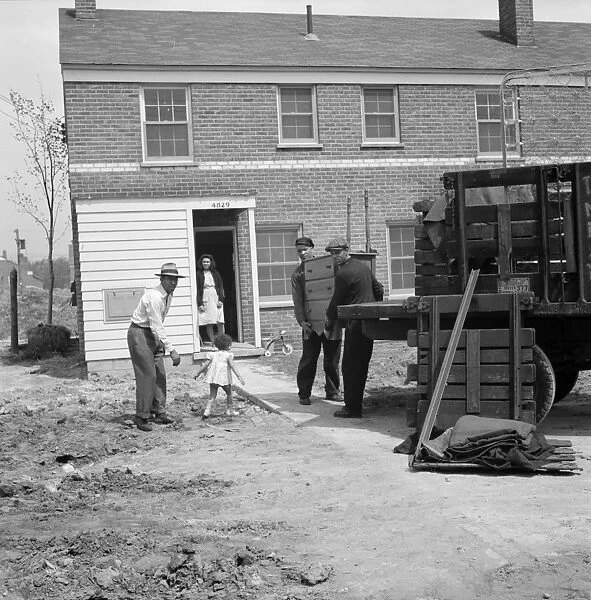 DETROIT, 1942. The first black family moving into the newly built Sojourner Truth