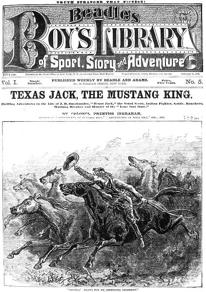 DIME NOVEL, 1882. Texas Jack, the Mustang King