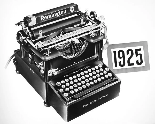 ELECTRIC TYPEWRITER, 1925. The first Remington electric typewriter, 1925