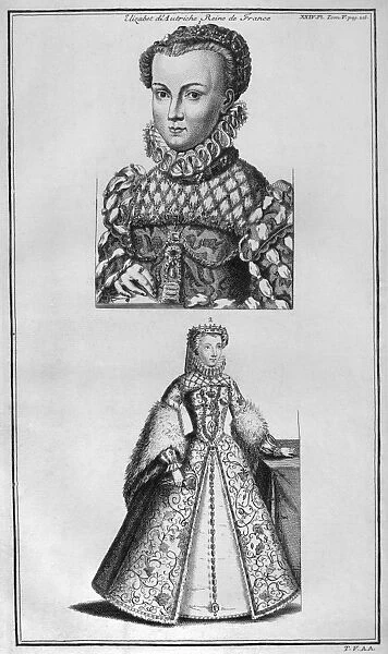 ELISABETH OF AUSTRIA (1554-1592). Archduchess of Austria and Queen consort of Charles