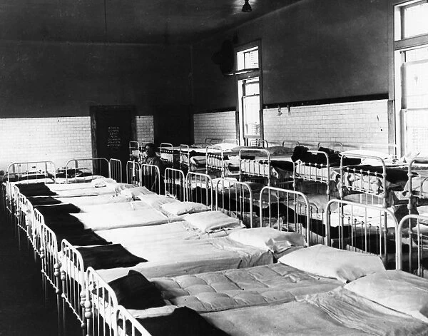 ELLIS ISLAND: DORMITORY. Sleeping quarters for immigrants awaiting approval at Ellis Island