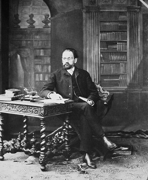 EMILE ZOLA (1840-1902). French novelist. Photographed by Nadar