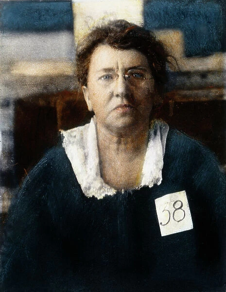 EMMA GOLDMAN (1869-1940). American anarchist: oil over a photograph taken at the