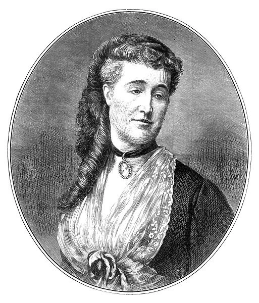 EUGENIE DE MONTIJO (1826-1920). Empress consort of Napoleon III, 1853-1871. Engraving