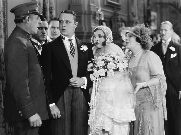FILM: FOOLS FOR LUCK, 1928. Jack Luden, Sally Blane, and Mary Alden