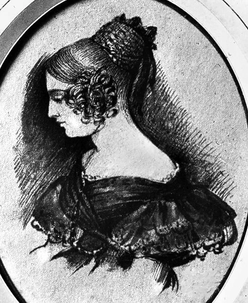 FLAUBERT: MADAME BOVARY. Sketch of the title character from Gustave Flauberts Madame Bovary