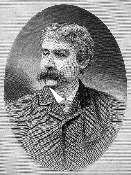 FRANCIS BRETT HARTE (1836-1902). American writer. Wood engraving, English, 1885
