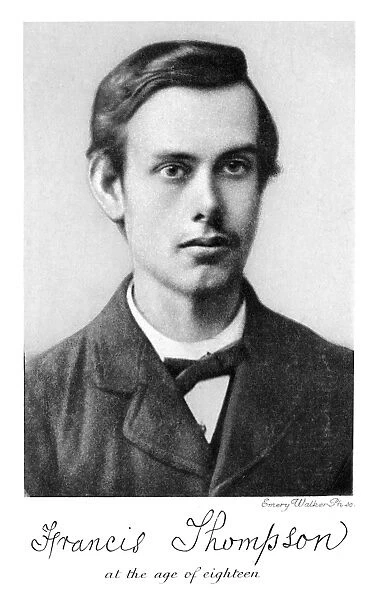 FRANCIS THOMPSON (1859-1907). English poet and essayist. Photographed at age 18