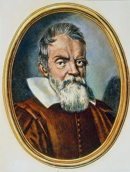 GALILEO GALILEI (1564-1642). Italian mathematician, astronomer and physicist. Line engraving, 1624, by Ottavio Leoni