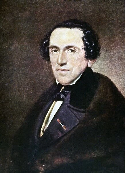 GIACOMO MEYERBEER. (1791-1864). German composer. Oil on canvas by Anton Einsle