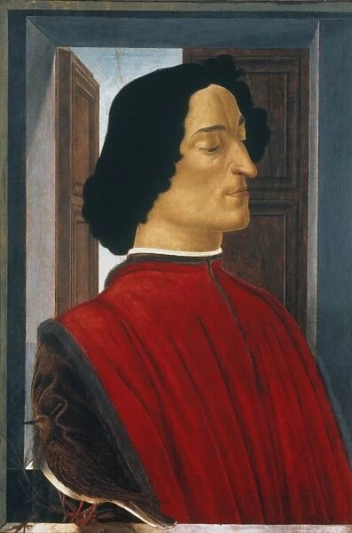 GIULIANO de MEDICI (1453-1478). Florentine statesman. Tempera on panel, c1478-80