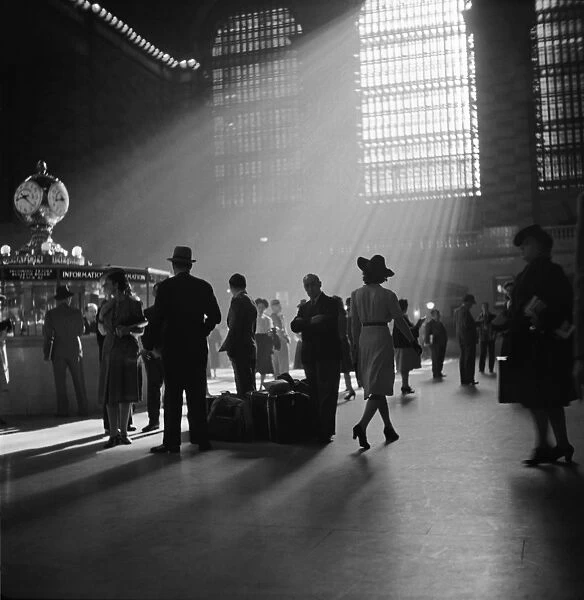 GRAND CENTRAL STATION, 1941. Passengers at Grand Central Terminal in New York City