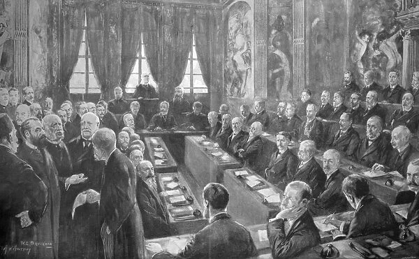 HAGUE CONVENTION, 1899. The First Peace Conference to negotiate international treaties