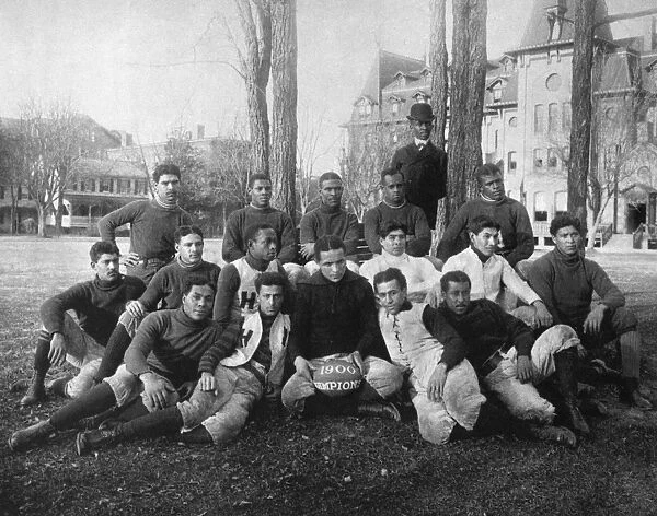 HAMPTON: FOOTBALL TEAM. Football team of Hampton Institute, Virginia