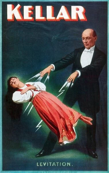 HARRY KELLAR (1849-1922). American magician. Lithograph poster, 1894
