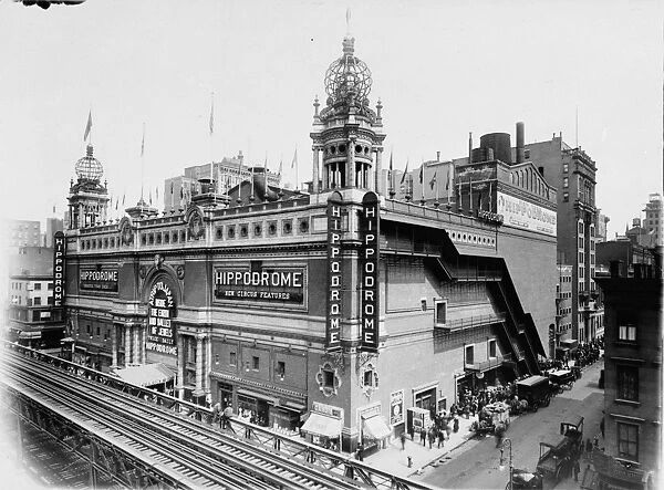 HIPPODROME THEATRE, c1910. A view of the Hippodrome Theatre on Sixth Avenue between 43rd
