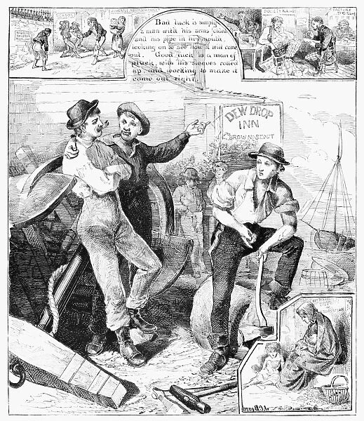 INDUSTRY AND IDLENESS, 1876. The Strike that Pays, and the Strike that does not Pay